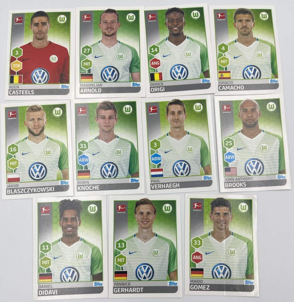11 Wolfsburg Official Sticker Collection 2017–2018