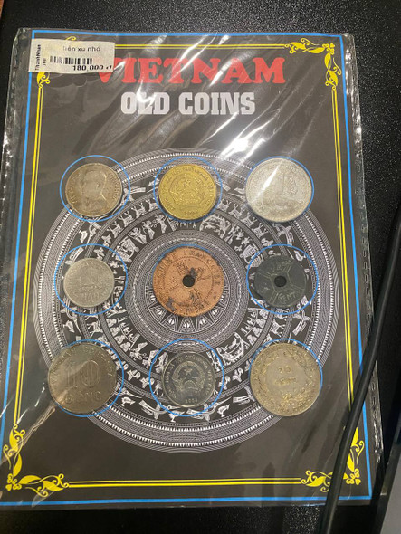 Vietnam old 9 coins collection set