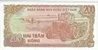 Viet Nam 200 Hai Tram Dong 1987 Ho and Tractor Uncirculated Banknote