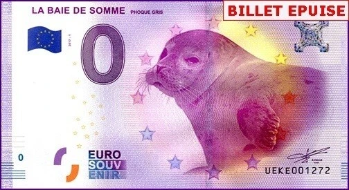 UEKE / LA BAIE DE SUM / SOUVENIR NOTE €0 / ZERO EURO VOUCHER / €0 2017-1-