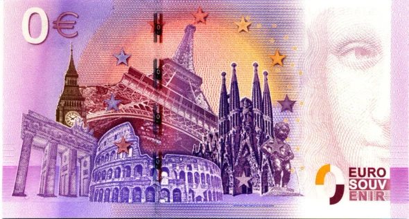 UEKE / LA BAIE DE SUM / SOUVENIR NOTE €0 / ZERO EURO VOUCHER / €0 2017-1-