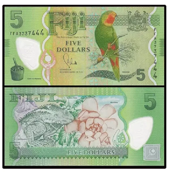 Fiji 5 Dollars ND 2013 P 115 a Polymer Superb Gem UNC PMG 67 EPQ