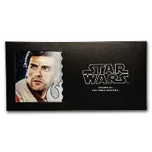 POE DAMERON Star Wars Force Awakens Foil Silver Note 1$ Niue 2019