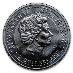 2022 Niue $2 - Nessie the Loch Ness Monster - Mint of Poland (1.05oz Silver)