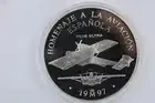 1997 M Spain Silver 25 Euro Proof Aviation 5oz Airplane