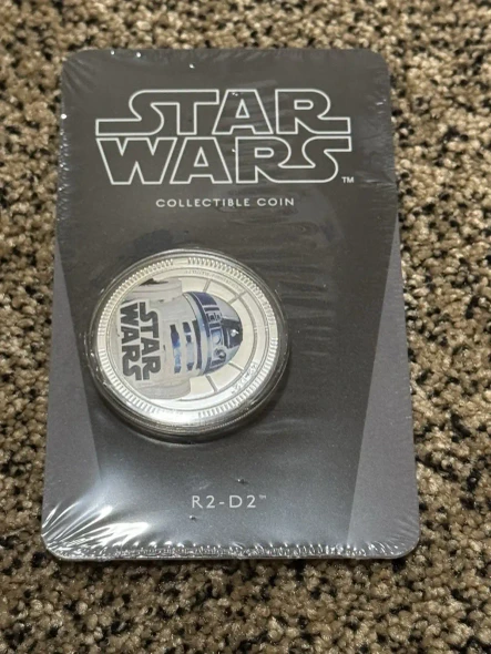 2011 New Zealand R2-D2 Star Wars Collectible Dollar $1 Coin New