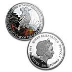 2015 Australian Lunar Series Good Fortune Proof Silver Bullion Coin Set: Two 1 oz Coins With Box and COA