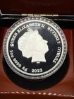 Tuvalu 2022 1$ Deadly & Dangerous RED-BELLIED BLACK SNAKE 1 Oz Pure Silver coin