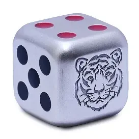 2022 1 oz Silver Fiji Year of the Tiger Dice Coins (Box + CoA)