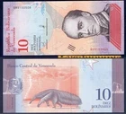 Venezuela 10 Bolivares 1/1/2018 NEW UNC Republica Bolivariana de Venezuela