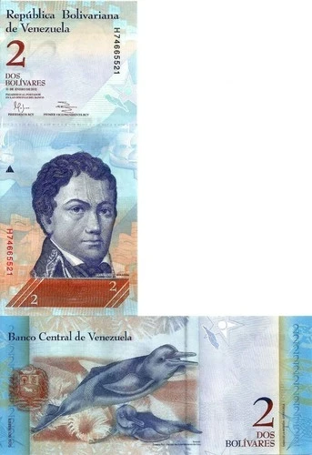 Venezuela 2 bolivars 2012 UNC