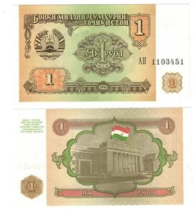 Tajikistan 1-100 rubles 1994