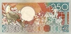 Suriname 250 Gulden 1988 UNC P-134 Banknote, Anton de Kom