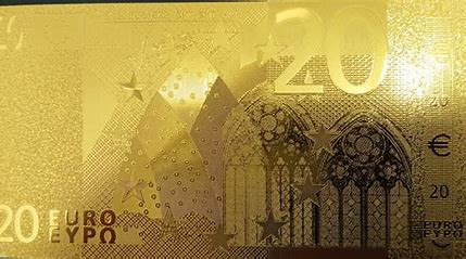 20 Euros gold plated