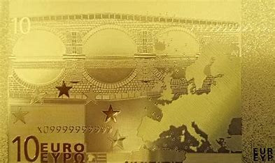 10 Euros gold plated