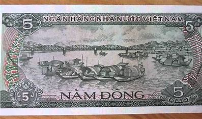 1985 Vietnam banknotes 5 nam dong