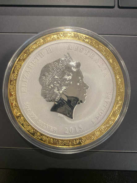 2015 Perth Mint Year of the Goat 5 oz Silver Coin