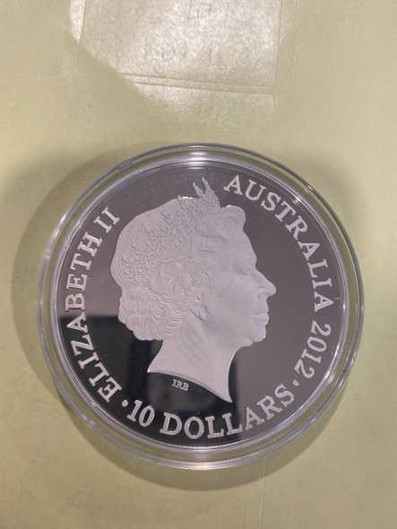 Year of the Dragon 5oz .9999 Silver $10 Proof Coin Perth Mint