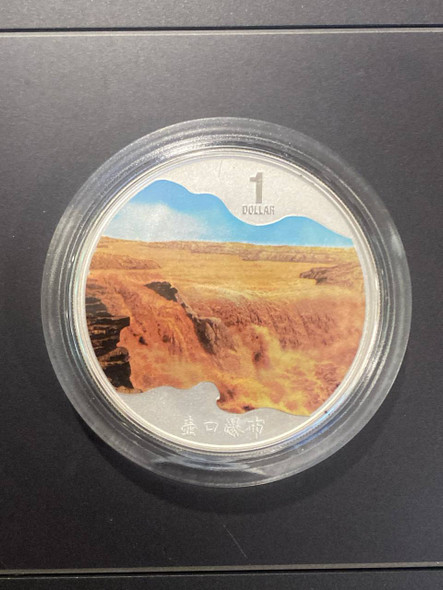 2006 cook island 1-dollar hukou waterfall