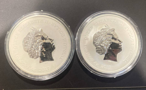 2017 20th anniversary of Hong Kong return to the motherland 1 dollar coin 2 x 1 oz