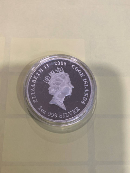 2008 cook island s Perth mint minted $1 snoopy 40th anniversary 1 oz colorized silver proof coin