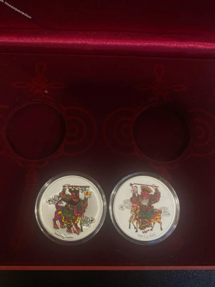 2012 Chinese Ren Chen year (year of dragon) commemorative silver coins
