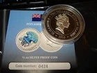 2010 - PITCAIRN ISLANDS 2 DOLLARS - JELLYFISH - SILVER PROOF COIN