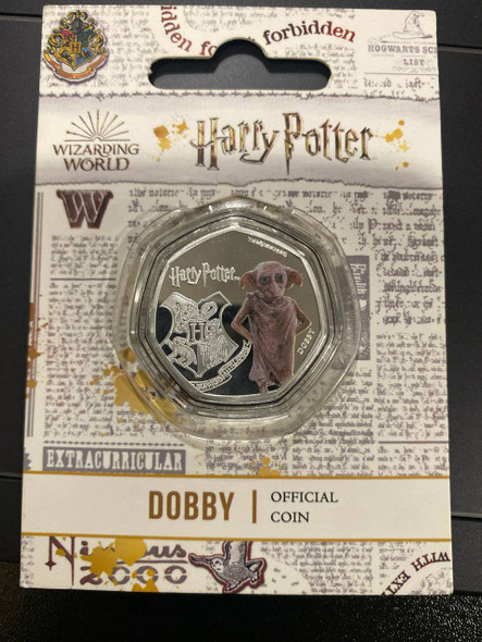 2021 Cook Island $25Cents Harry Potter Wizarding World DOBBY Silver Proof Heptagonal Shaped