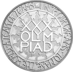 Silver Kilo 2012 London Olympics, Coin from United Kingdom