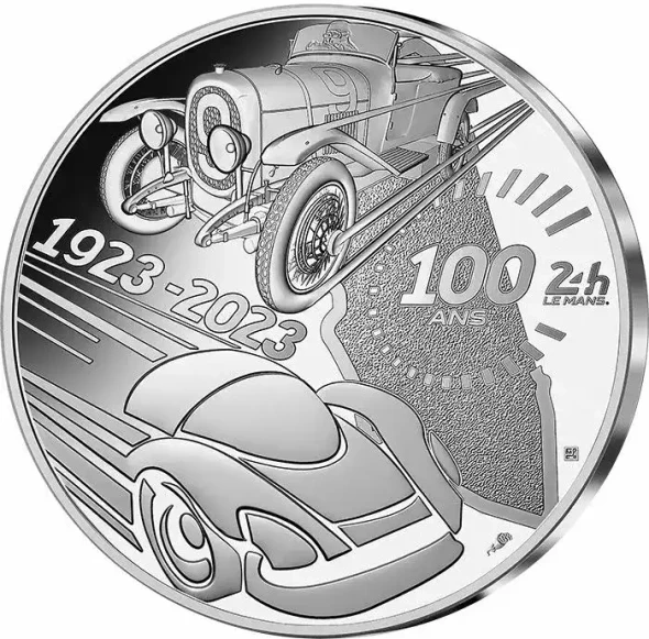 France - Monnaie de Paris 100 ans des 24 heures du Mans - 10 Euros Argent FRANCE 2023