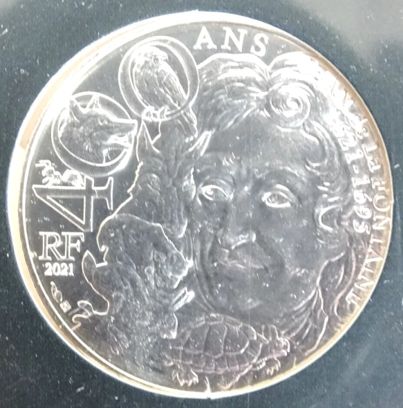 10 EUROS SILVER JEAN DE LA FONTAINE 1621-2021 (MONNAIE DE PARIS)