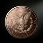1 OZ Morgan Dollar Round .999 Copper Bullion Restrike (BU)