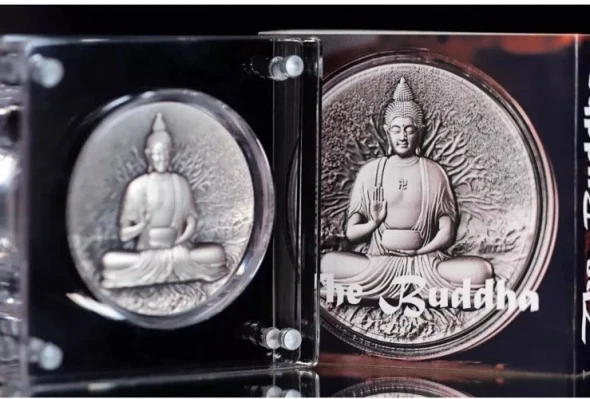 ??2025 2000 FRANCS BUDDHA CREATOR OF BUDDHISM UHR 2oz SILVER COIN