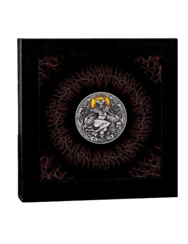 Lilith 2 oz Antique finish Silver Coin 2000 Francs CFA Cameroon 2022