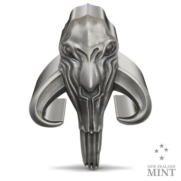 2023 $10 Niue Star Wars The Mandalorian Mythosaur Shaped 5 oz Silver Coin in Box