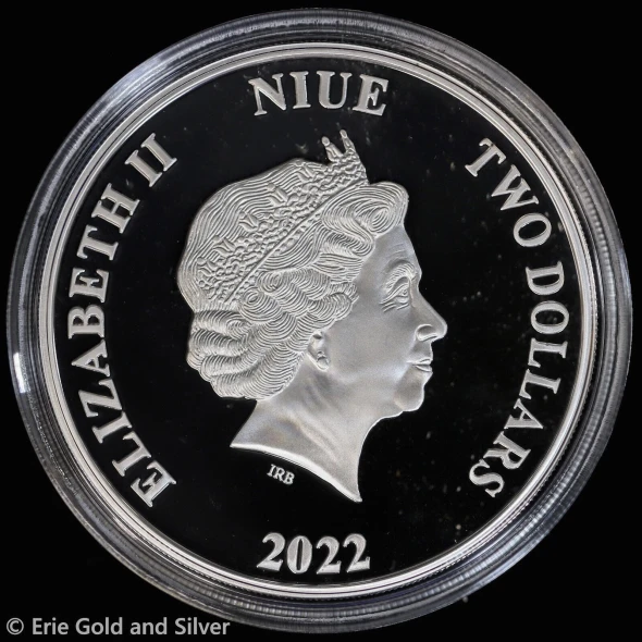 2022 $2 Niue DC Aquaman Classic 1 oz Silver Coin in OGP