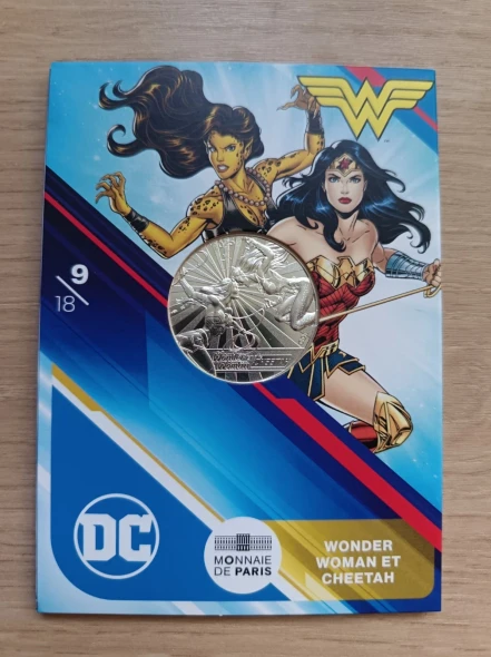 DC COMIC - 10 Euro 2025 - Silver - WONDER WOMAN AND CHEETAH - 09/20
