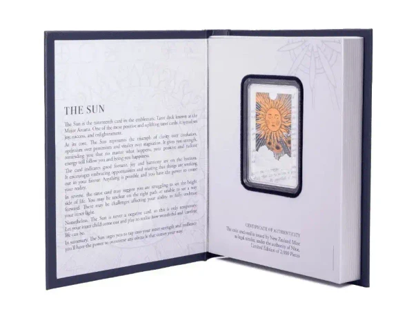2024 Niue Tarot Card XIX The SUN 1oz Silver Colorized Proof BOX/COA Mintage 2000