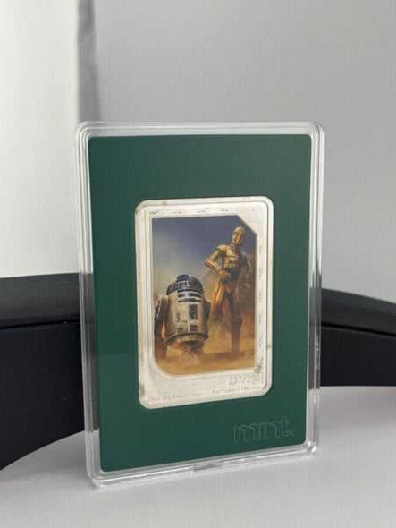 Niue STAR WARS mint Trading Coins C-3PO R2-D2 1oz Colorized Silver Coin 237 /250