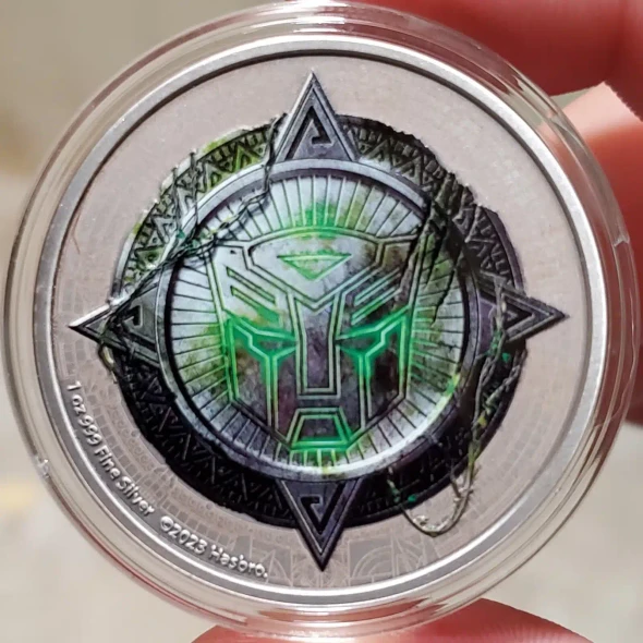 2023 1 Oz Silver $2 Niue Hasbro TRANSFORMERS 7 RISE OF THE BEASTS Coin.
