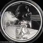 2023 Niue Star Wars Darth Vader Dark Side 3 oz Silver Color Proof Coin in OGP