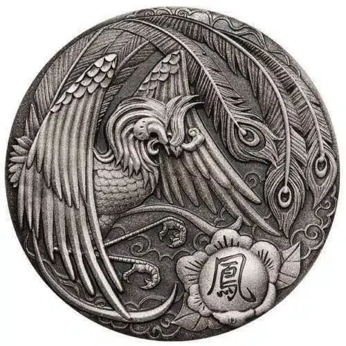 2018 $2 Phoenix 2oz Silver High Relief Antiqued Coin by Perth Mint ONLY 1,000