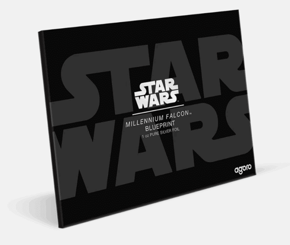 2025 Niue Star Wars Millennium Falcon 1 oz Silver Blueprint Foil