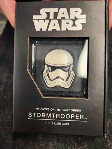 Star Wars The Faces Of The First Order STORMTROOPER 1 oz Silver Coin