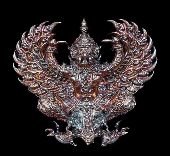 Garuda, Rich Ten Billion Model, Luang Pho Phat, Huai Duan Temple, Rainbow Copper, Large Print, 2020