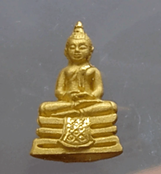 Phra Buddha Sothon, made of pure gold, Udomchokphoksap model, Sothonwararam Temple, 2007, with original box
