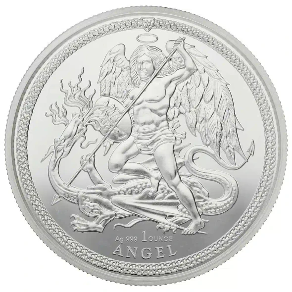 Isle of Man 2018 Angel 1 oz Silver Coin Protective Plastic Capsules Mintage 15000-