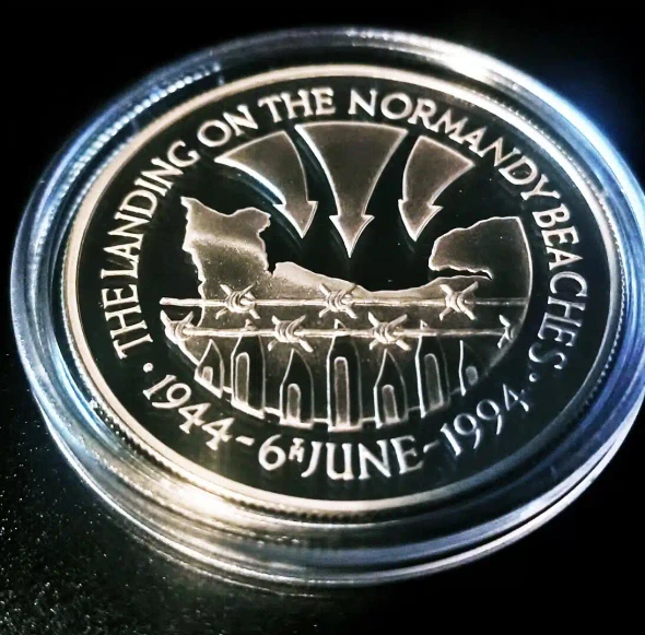 ST. HELENA & ASCENSION ISLANDS 50 PENCE 1994 SILVER PROOF. VERY RARE-