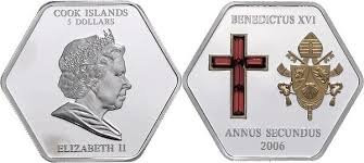 2006 5 Dollars Pope Benedict XVI Annus Secundus Silver