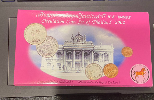 2002 - Circulation coin panel Complete set and Zodiac coin (The Year of the Horse)